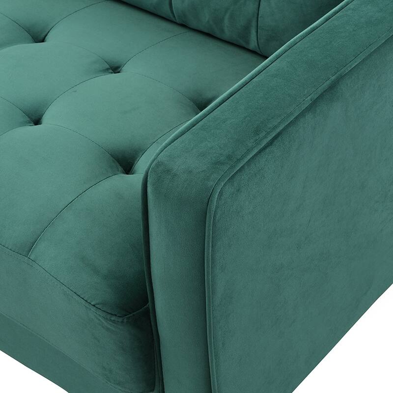 74 inch High Resilience 3 Seater Sofa Wooden Frame Comfy Modern Upholstered Beige
