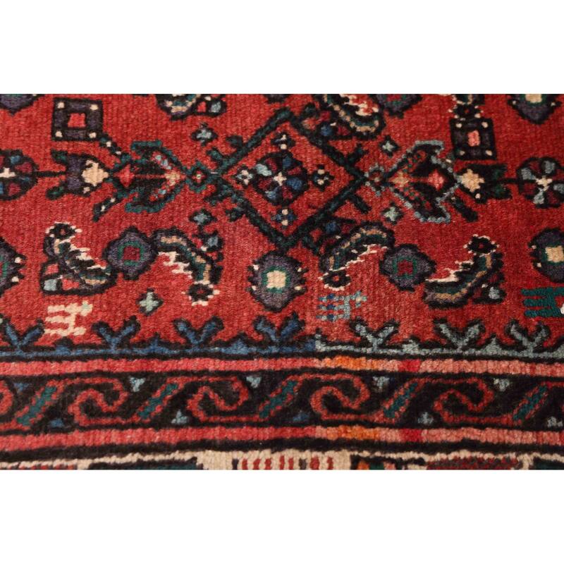 ECARPETGALLERY Hand-knotted Andelz Red Wool Rug - 2'10 x 12'9