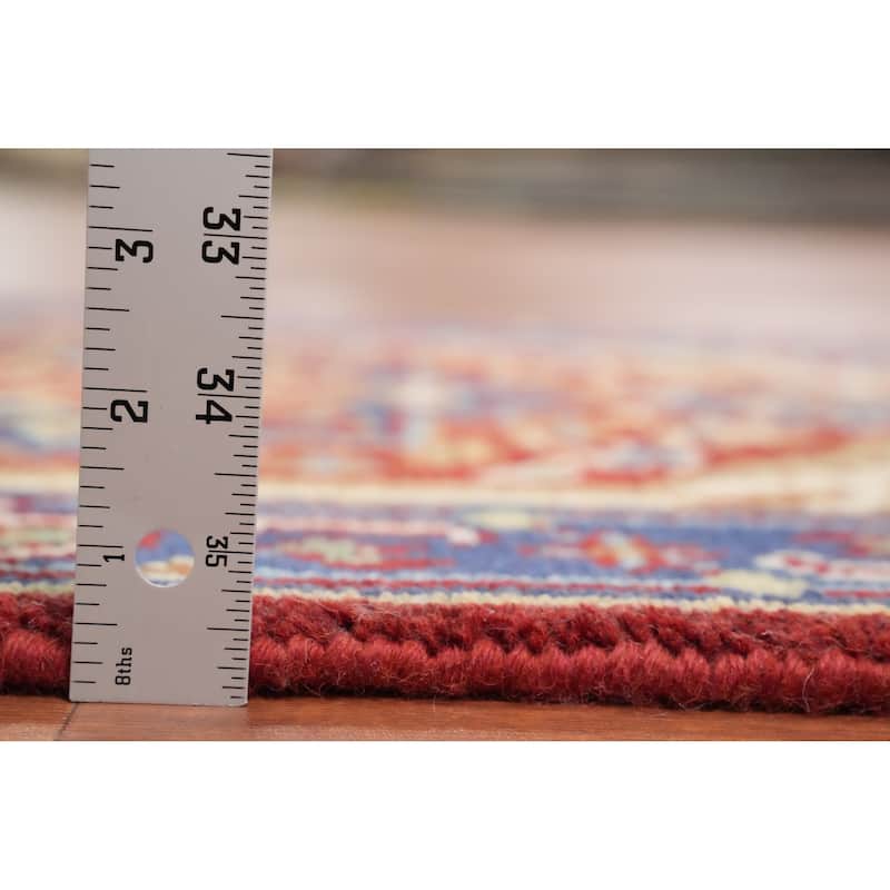 Hand Knotted Oriental 100% Wool Carpet Traditional Medallion Red Heriz (serapi) Area Rug - 3' 0'' X 2' 0''