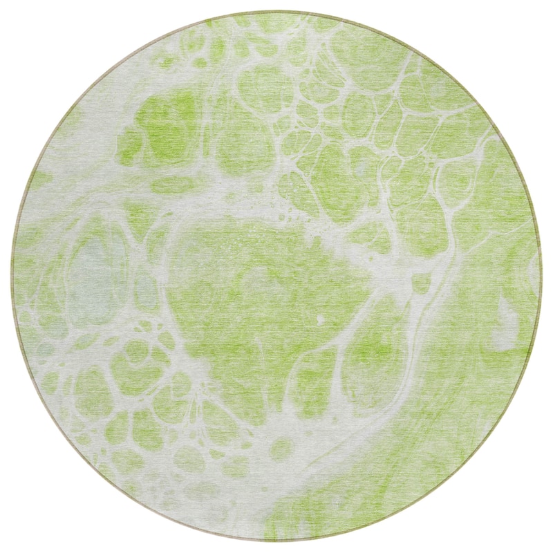 Machine Washable Indoor/ Outdoor Chantille Abstract Contemporary Rug