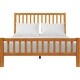 preview thumbnail 20 of 53, Hampton Wooden Platform Bed with Slatted Headboard and Footboard Cherry - King