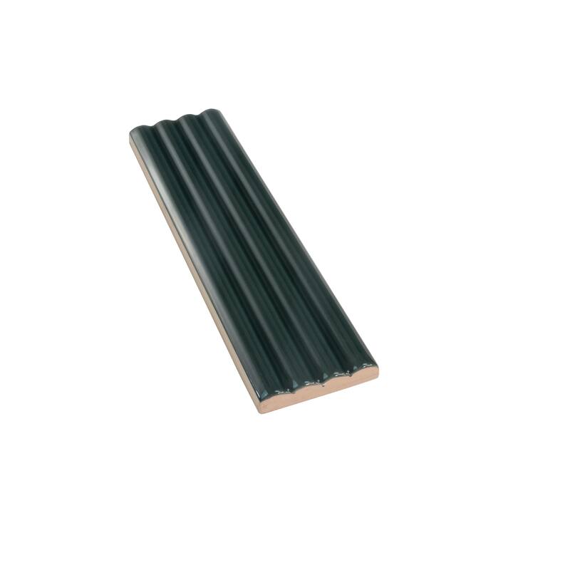 Apollo tile 2" x 8" Arte Glossy Green Ceramic Tile (4.09 sq ft/case) - 38 Pack