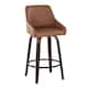 Option Camel Faux Leather/Glazed Walnut/Black Metal