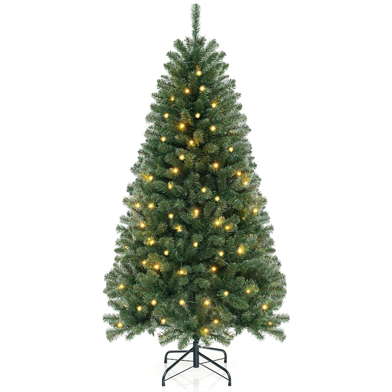 Gymax 6/7/8 FT Christmas Tree w/568/830/1182 PVC Branch Tips - See Details - 6 Foot