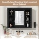 preview thumbnail 66 of 143, 36'' Bathroom Vanity with Top Sink, Freestanding Vanity Set with Mirror Cabinet