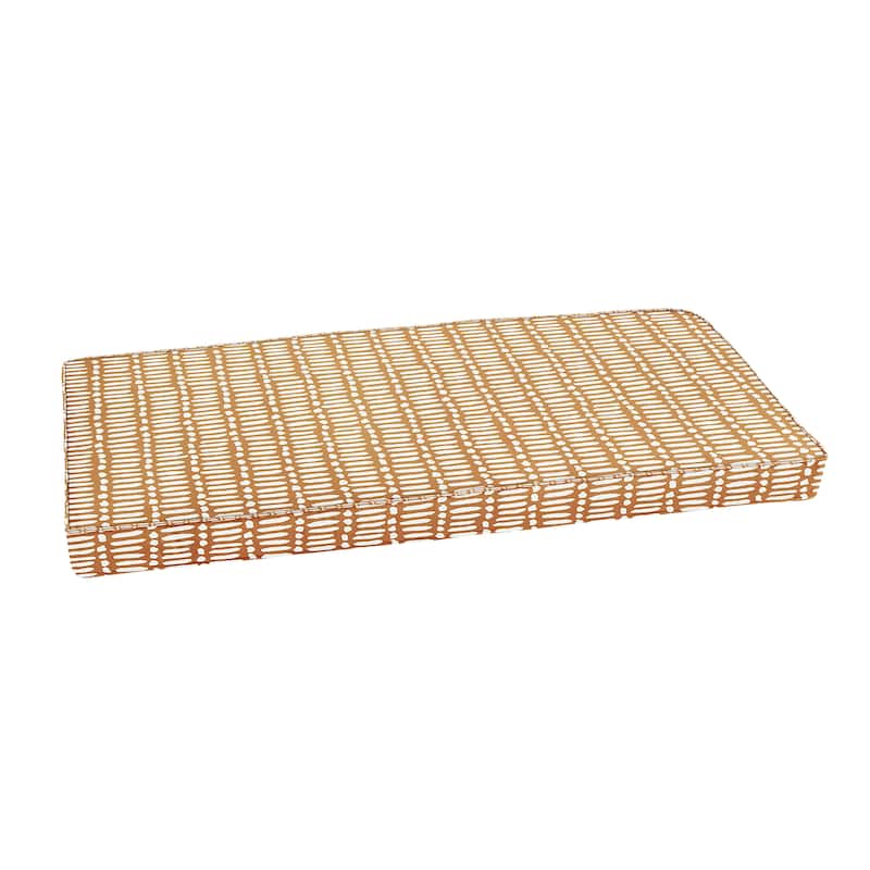 Sorra Home Deja Stucco Indoor/Outdoor Corded Bench Cushion