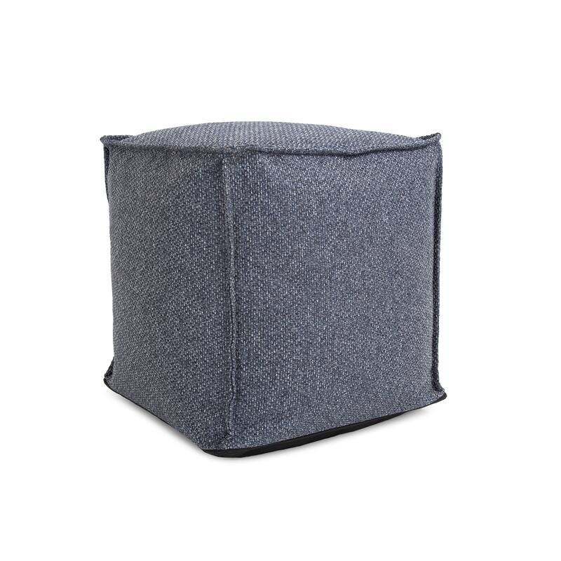 Allan Andrews Square Pouf Panama Indigo