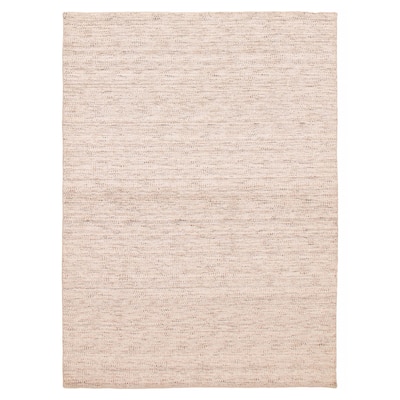 ECARPETGALLERY Hand Loomed Kashkuli Gabbeh Ivory Wool Rug - 5'6 x 7'7