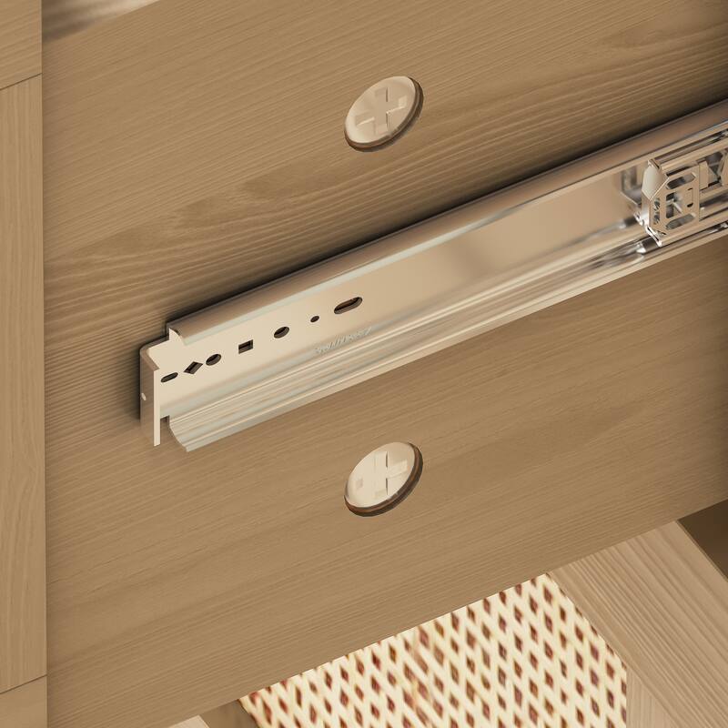Accent Storage Cabinet 6-drawers Rattan dresser Rattan Drawer