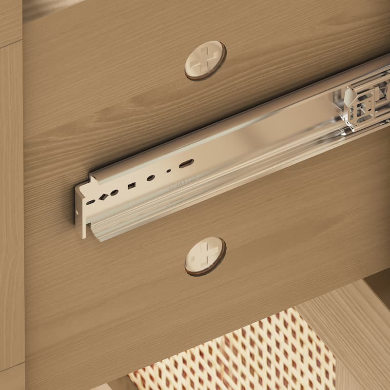 Modern Rattan Dressing Stylish Simple Dressing with 6 Drawers, for Bedroom Living Room Hallway