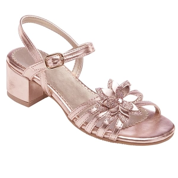 little girls rose gold shoes