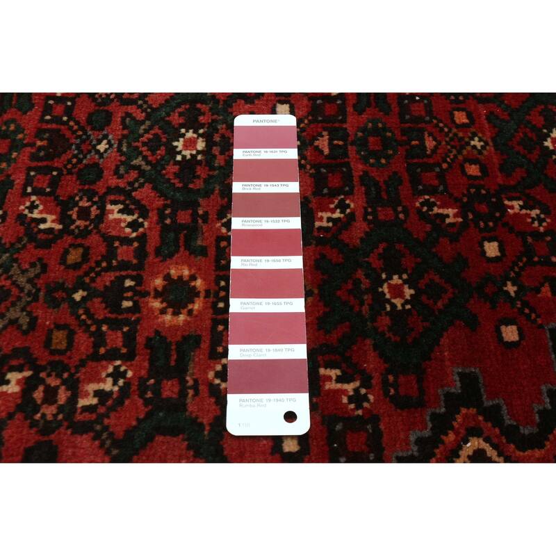ECARPETGALLERY Hand-knotted Andelz Red Wool Rug - 3'0 x 12'10