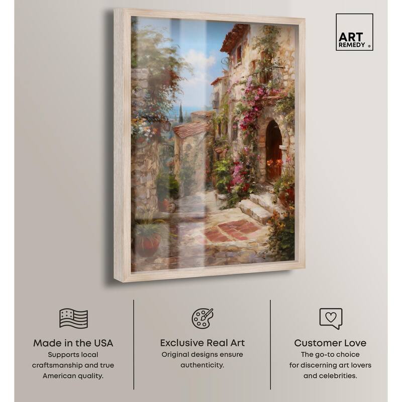 Mediterranean Charm I Shadowbox by Art Remedy
