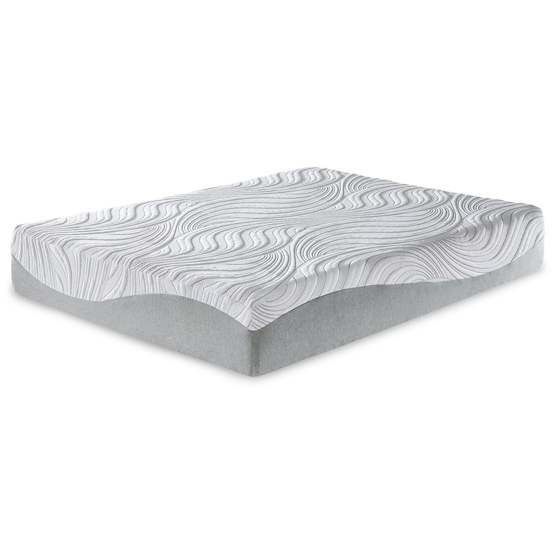Signature Design by Ashley Memory Foam White 12 Inches Medium Mattress