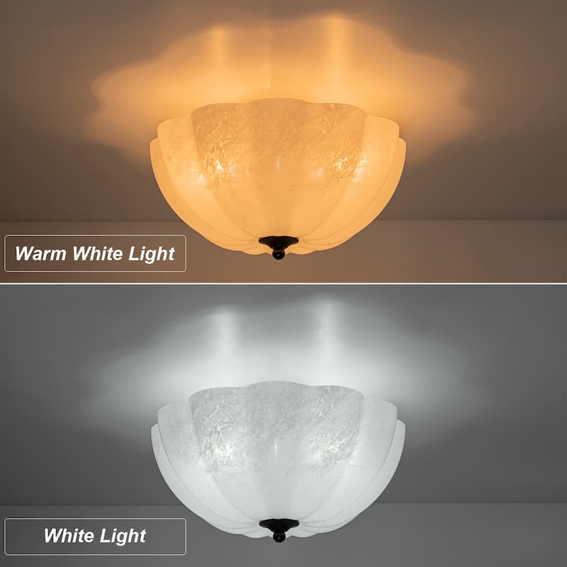 3 Light Glass Ceiling Light Fixture Gold Semi Flush Mount Ceiling Light Fixture