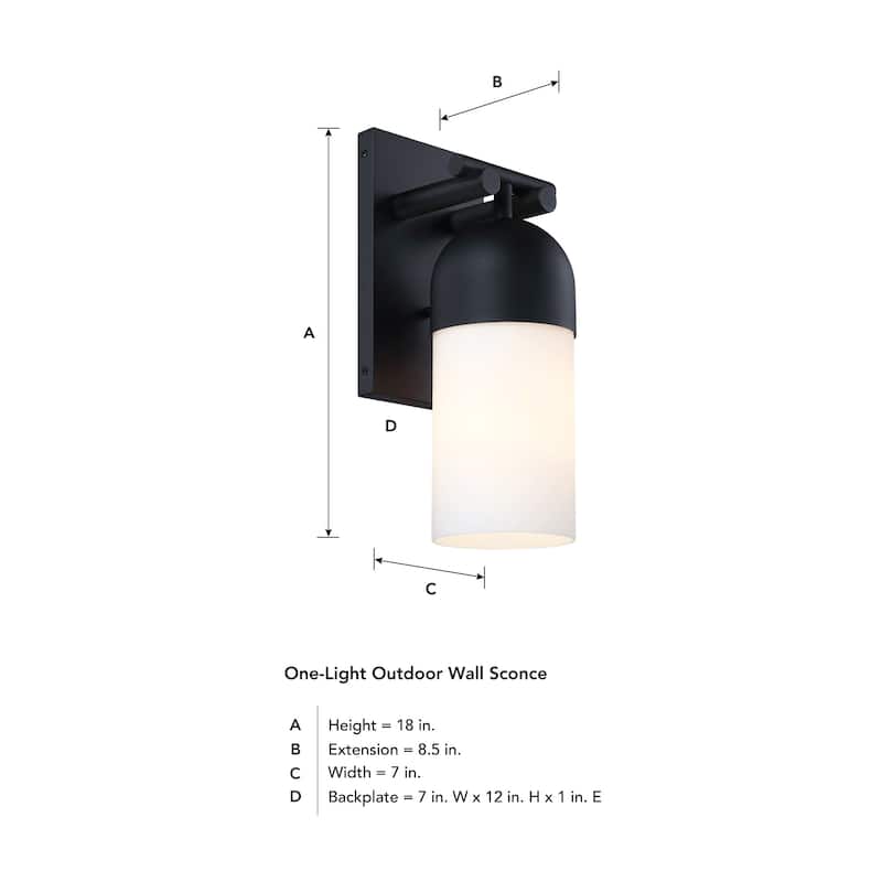 Designers Fountain D348M-18EW Ever Spring 18" Tall Outdoor Wall Sconce