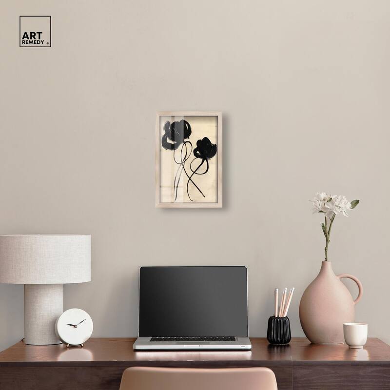 Florals in the Minimal II Shadowbox by Art Remedy