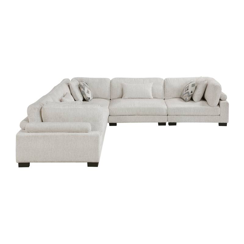 Abbeville Microfiber 5-Piece Modular Sectional