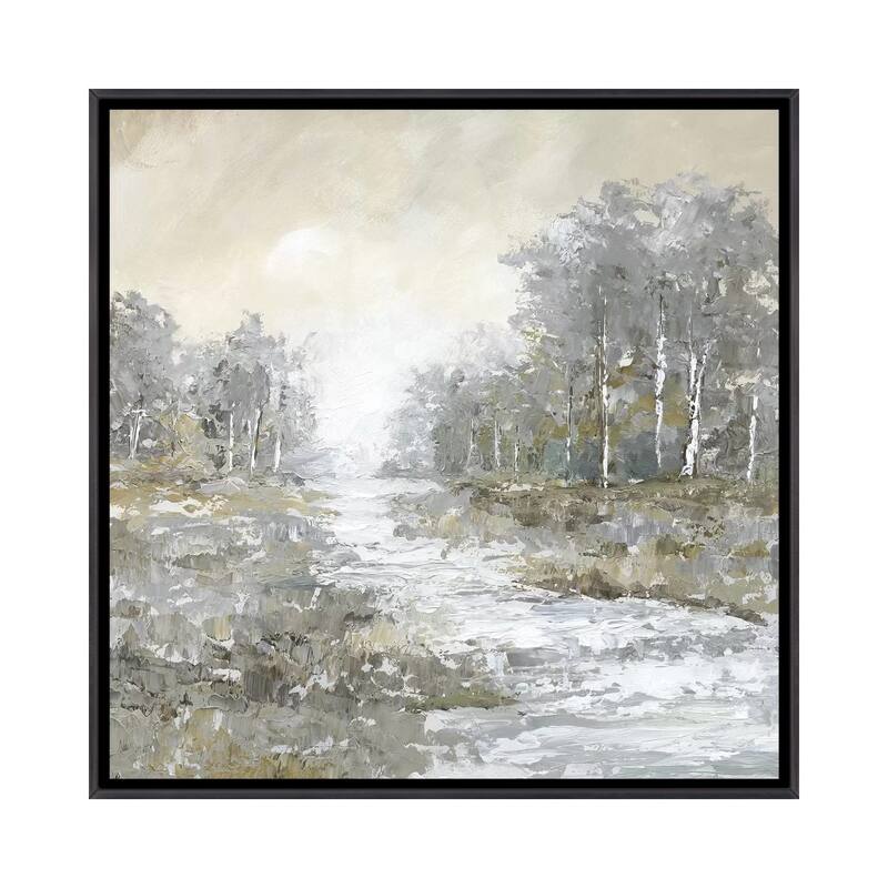 iCanvas "Babbling Brook II" by Nan Framed - 26x26 - Ebony
