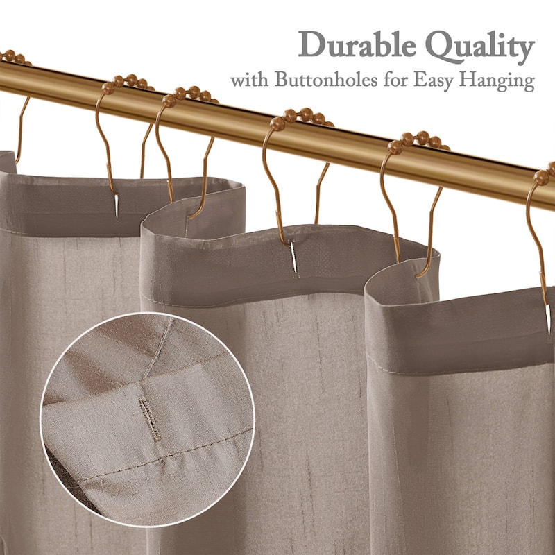 Madison Park Laurel Tufted Semi-Sheer Shower Curtain