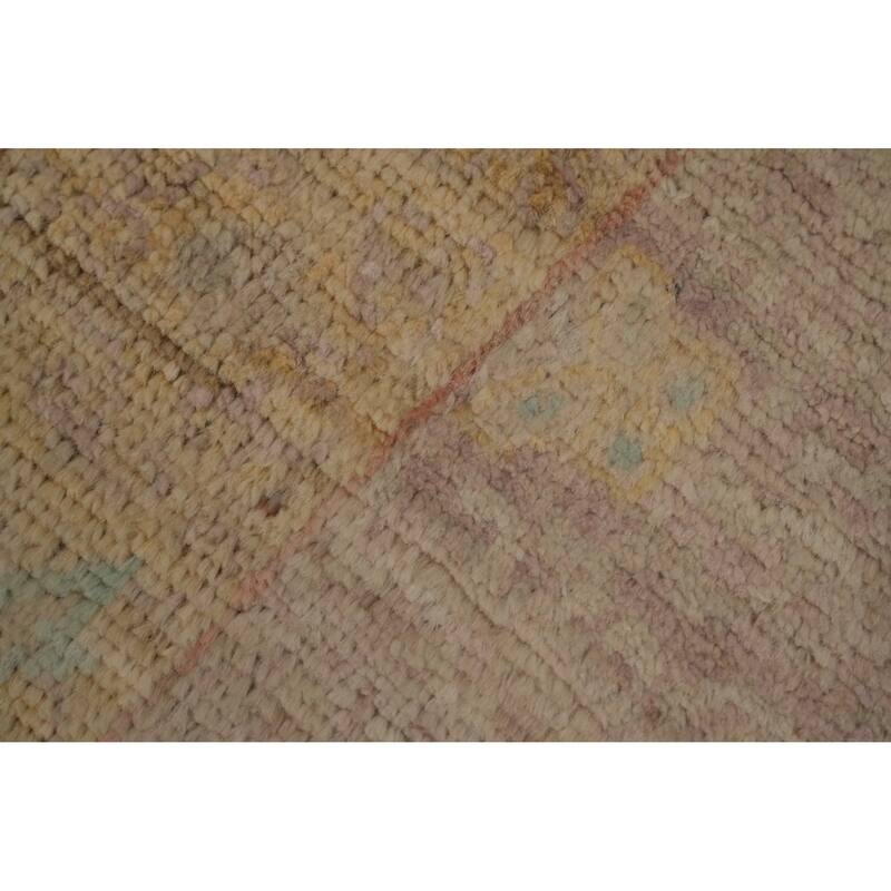 Hand Knotted Oriental 100% Wool Carpet Traditional Geometric Purples Ziegler Area Rug - 6' 1'' X 2' 8''