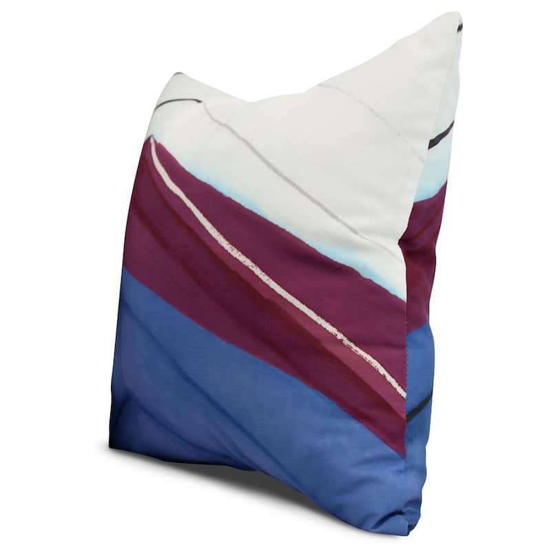 16 x 16 inch Boat Bow Left Geometric Print Pillow