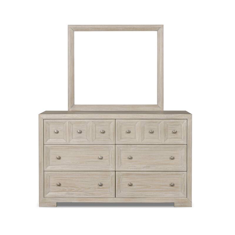 Furniture of America Durem Modern Classic 5-Piece Solid Wood Panel Bedroom Set with 2-Drawer Oversized Nightstand