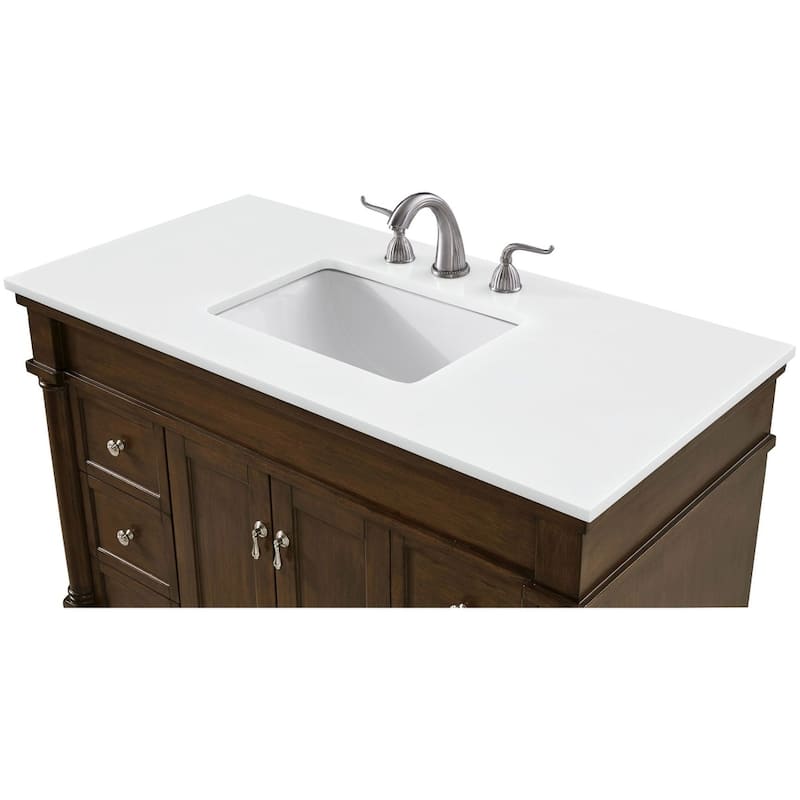 Elegant Lighting VF13042-VW Lexington 42" Free Standing Single Basin
