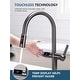 preview thumbnail 20 of 39, Lefton Touchless Pull-Out Kitchen Faucet, Hands Free Motion Sensor Activated, Battery-Free Temperature Display, KF2206