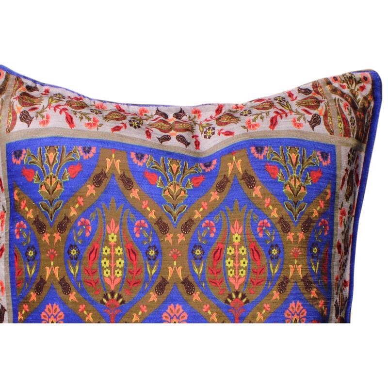 Retro Damask Deiras Stylish Tulip Turkish Pillow