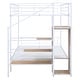 preview thumbnail 8 of 20, Modern Full over Full Bunk Bed With Lateral Storage Ladder and Wardrobe