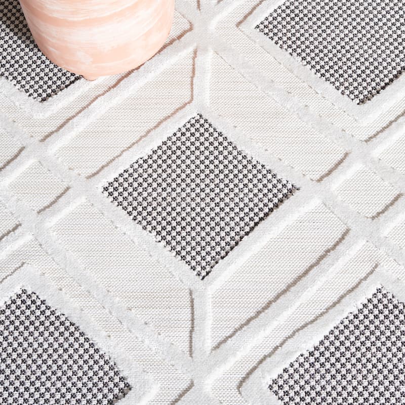 SAFAVIEH Cabana Margith Trellis Waterproof Patio Backyard Rug