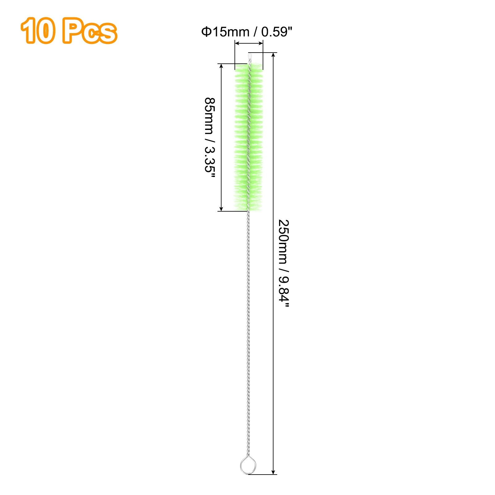 Drinking Straw Cleaning Brushes, Bristles Long Straw Brush Pipe Cleaner for Washing Straws Pot Spout, Sippy Cup, Bottle and Tube