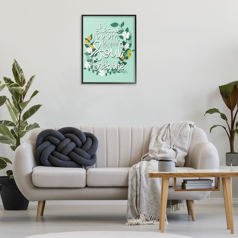 Stupell Room For Soul To Breathe Framed Giclee Art Design By Mandy Ford Art + Illustration