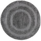 preview thumbnail 20 of 41, SAFAVIEH Florida Shag Carlinde Border 1.2-inch Thick Rug 4' Round - Grey - Round