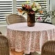 preview thumbnail 3 of 3, Beatrice pink and green round tablecloth