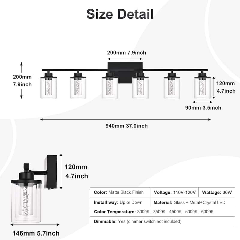 Modern LED Wall Sconces for Bathroom