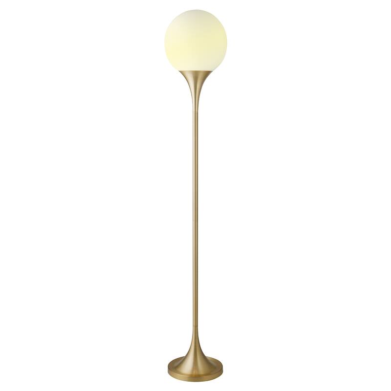 Mahdi Torchiere Floor Lamp with Glass Shade - 70" Tall