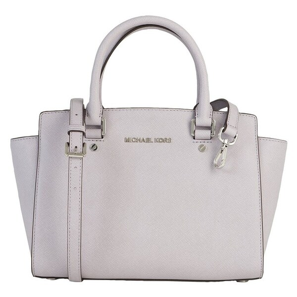 michael kors selma medium metallic leather crossbody