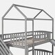 preview thumbnail 34 of 39, Twin Over Twin Bunk Bed with Slide, House Bed with Slide