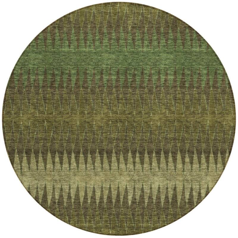 HomeRoots Striped Transitional Rectangle Outdoor Rug