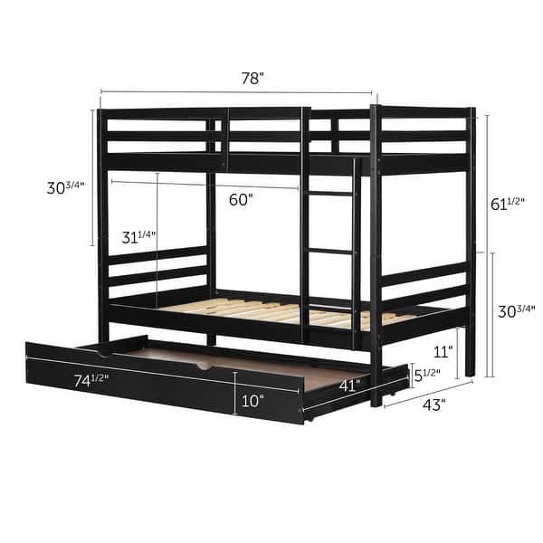 South Shore Fakto Bunk Beds with Trundle - Bed Bath & Beyond - 34654364