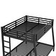 preview thumbnail 8 of 9, Metal Full XL over Queen Bunk Bed