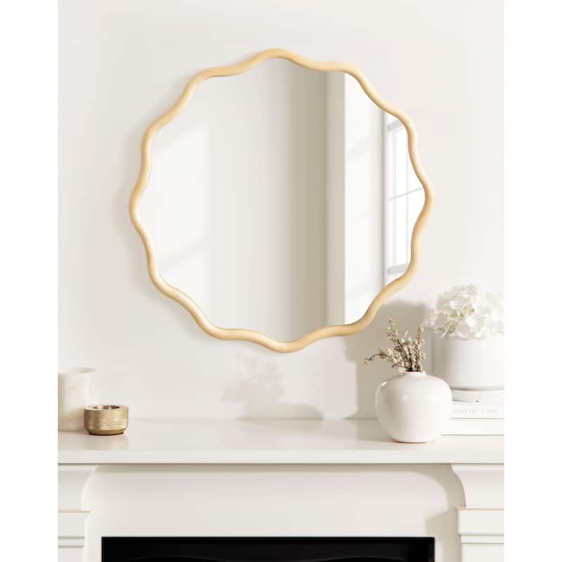 Kate and Laurel Talma Scalloped Wall Mirror