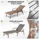 preview thumbnail 28 of 72, Outdoor Patio Lounger Aluminum Adjustable Chaise Lounge Chairs with Arms (Set of 2/4) - See Picture