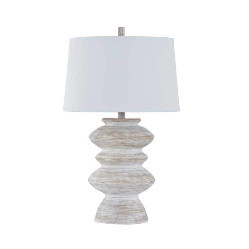Arden 29" Table Lamp with Linen Shade, White-Washed (Set of 2)