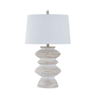 Arden 29" Table Lamp with Linen Shade, White-Washed (Set of 2)