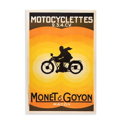 Stupell Vintage Motorcycle Advertisement Wall Plaque Art Design By Marcus Jules