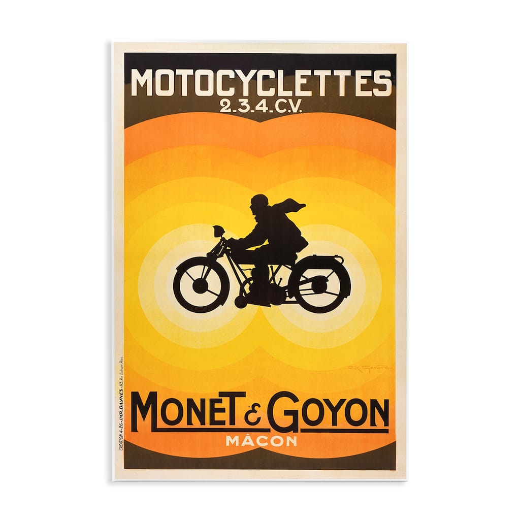 Stupell Vintage Motorcycle Advertisement Wall Plaque Art Design By Marcus Jules
