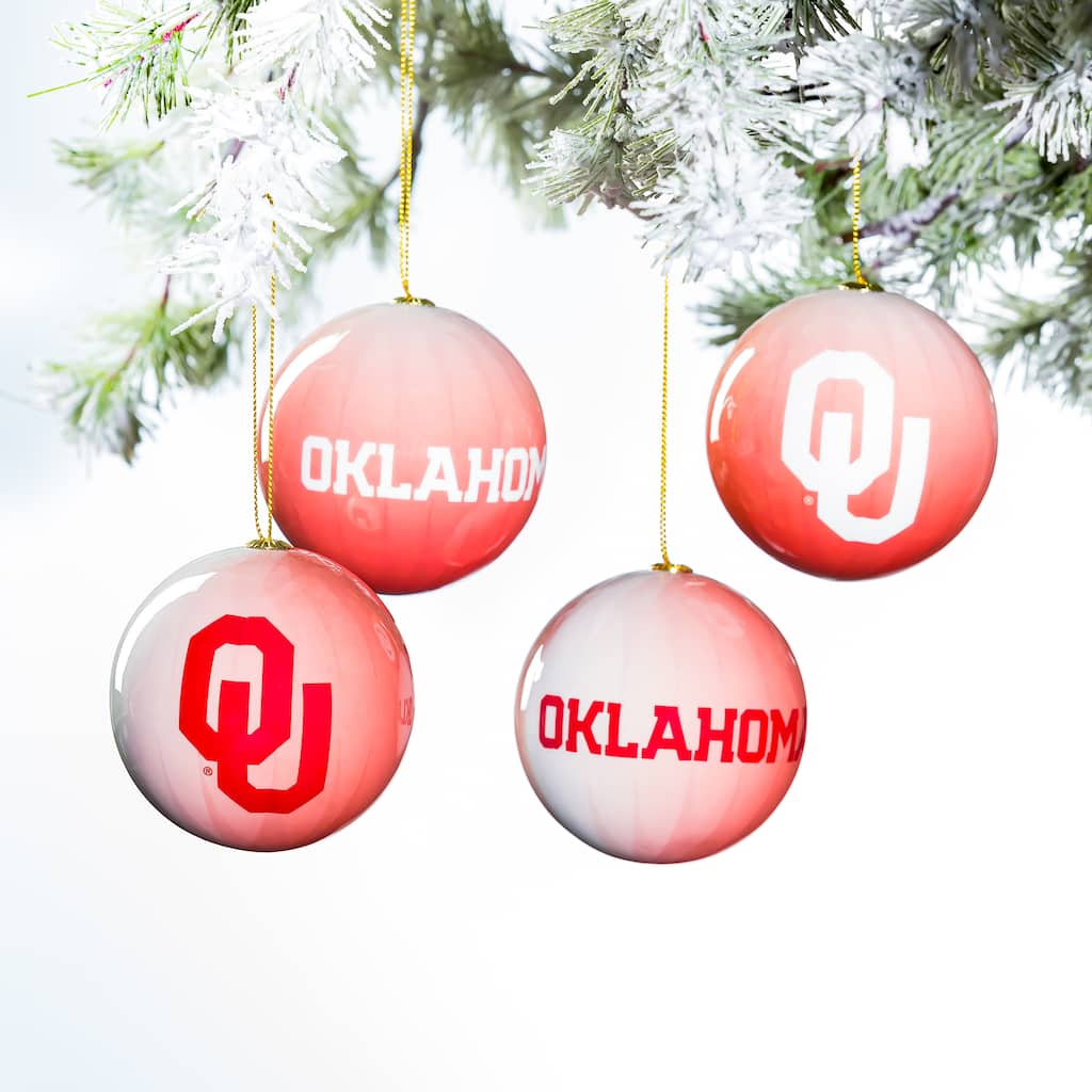 12pc Ornament Set, University of Oklahoma